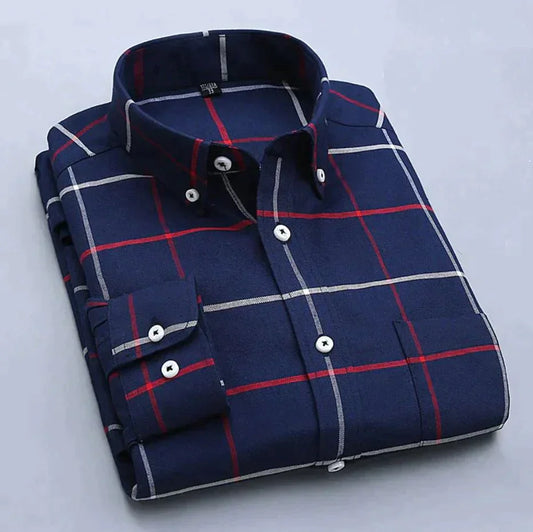 Men's Premium Cotton Check Shirt (SC577)