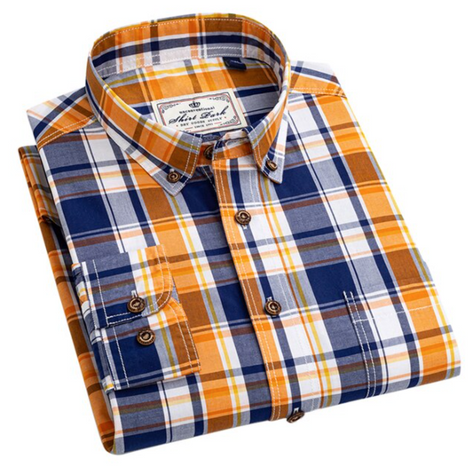 Men's Premium Cotton Check Shirt (SC501)