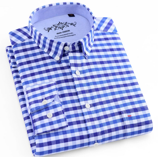 Men's Premium Cotton Check Shirt (SC628)